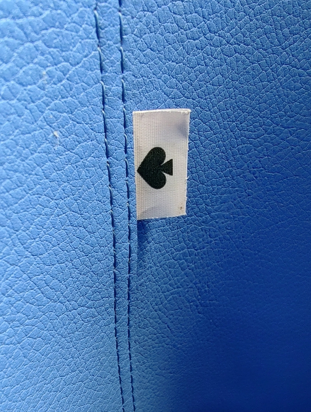 kate spade Navy and White Polka Dot Tote with Blue Interior - Picture 7 of 8